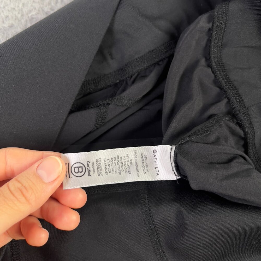 Athleta Spar Pants Womens XL Black Drawstrings Athletic Casual Relaxed Preppy - Picture 8 of 10